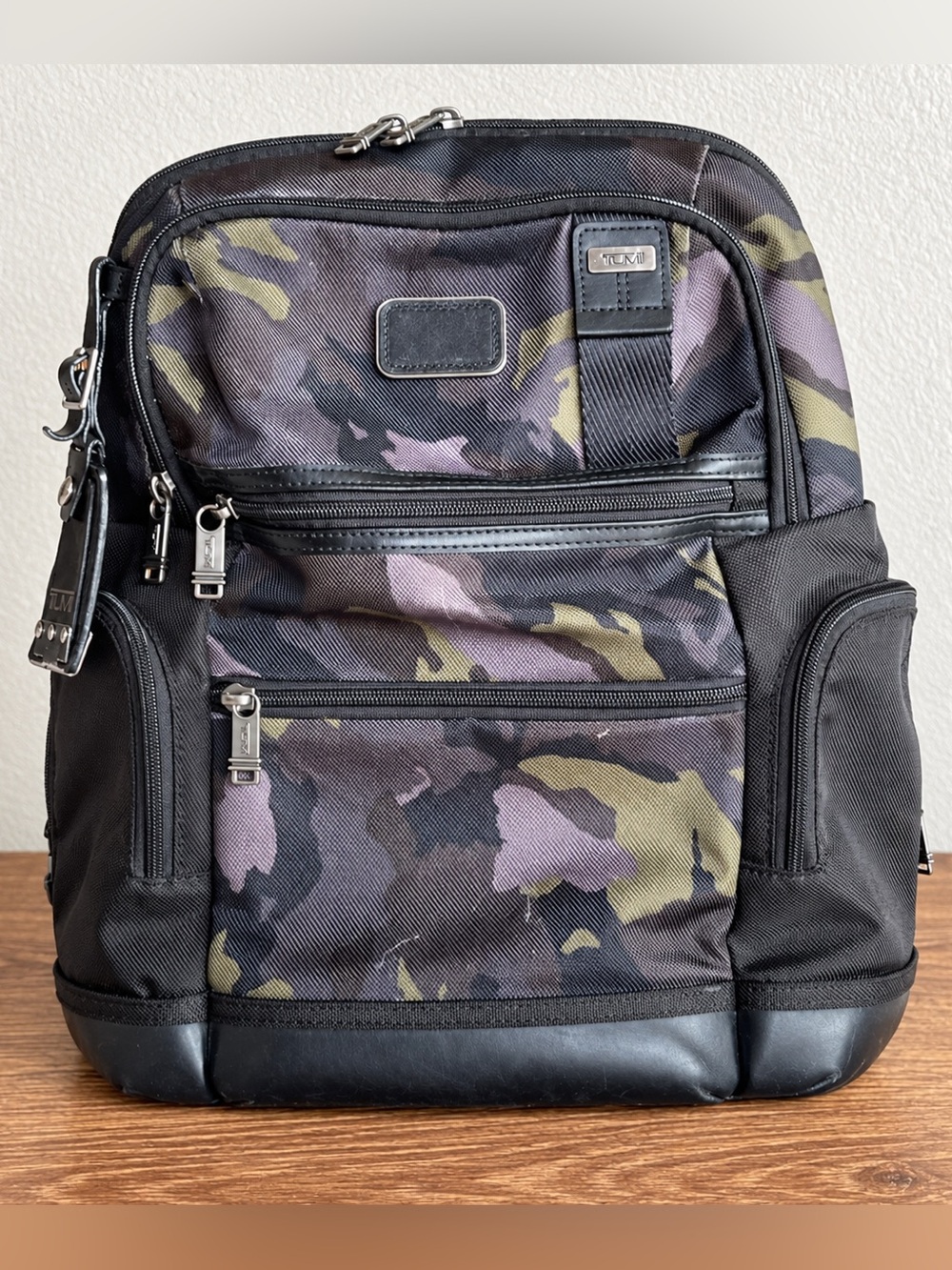 TUMI Parrish Green/Grey/Black Camo Ballistic Nylon 15” Laptop Backpack